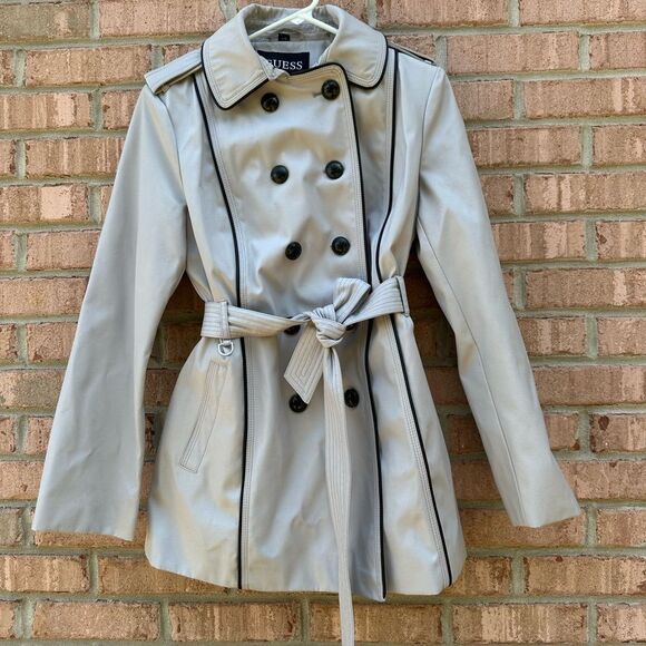 Guess Women's Gray Trench Coat - Picture 1 of 6